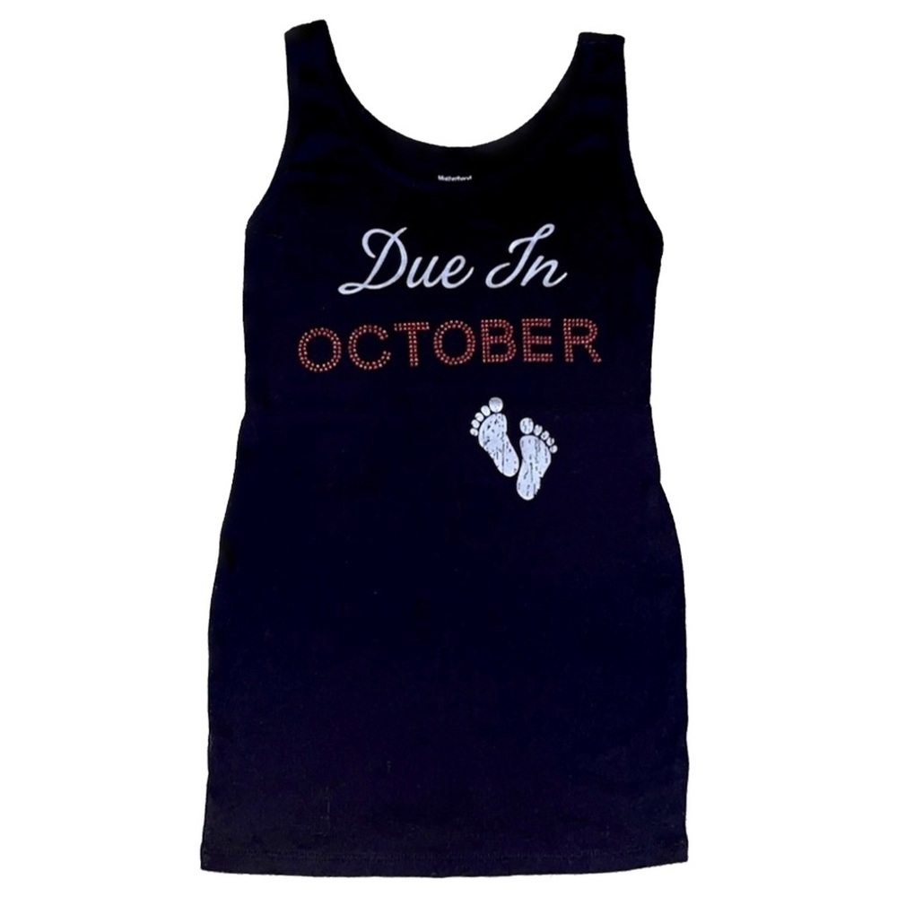 🤰”Due in October” Tank